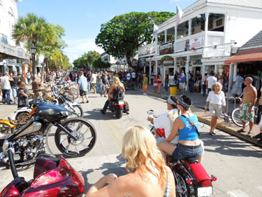 Poker Run 2012 photo - Duval Street, Key West
